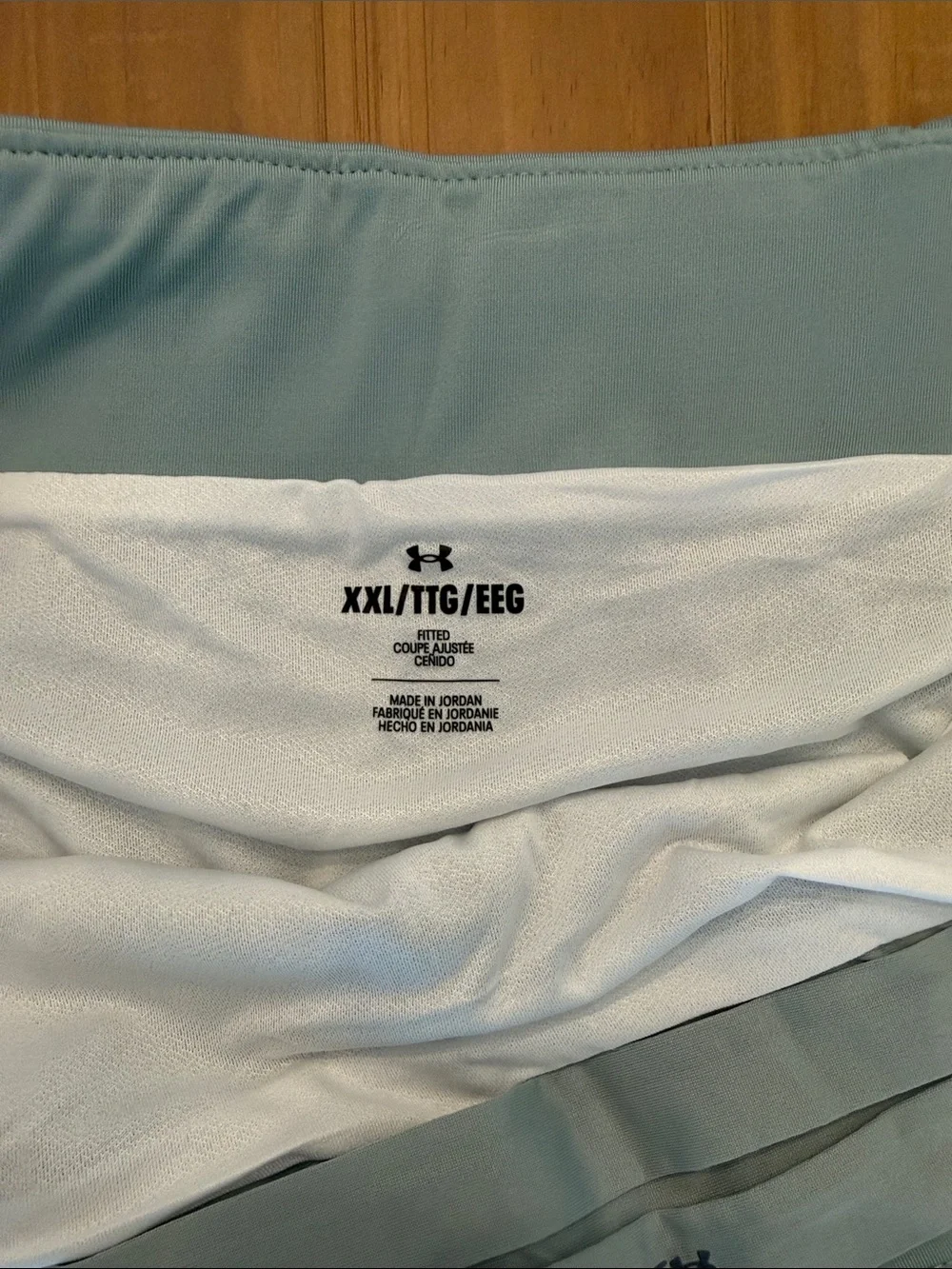 Under Armour Light Blue and Teal Speckled Men's Athletic Shorts